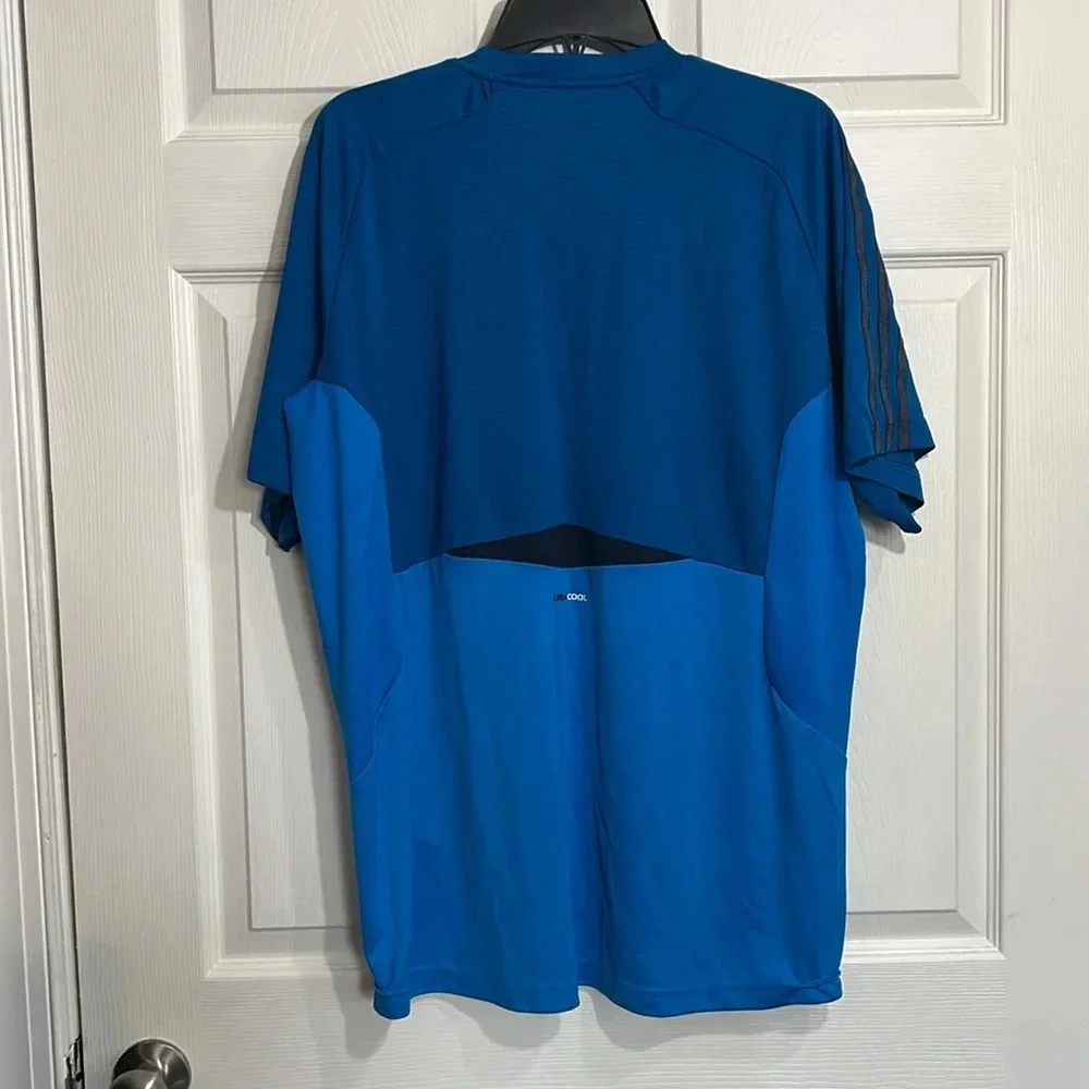 Adidas Electric Blue ClimaCool Athletic Shirt - Size XL